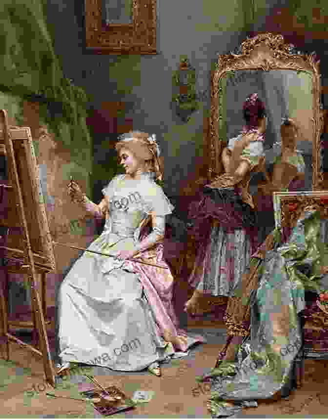 A Young Woman, Delacroix, Painting In Her Studio In 19th Century Paris The Romantics Leah Konen