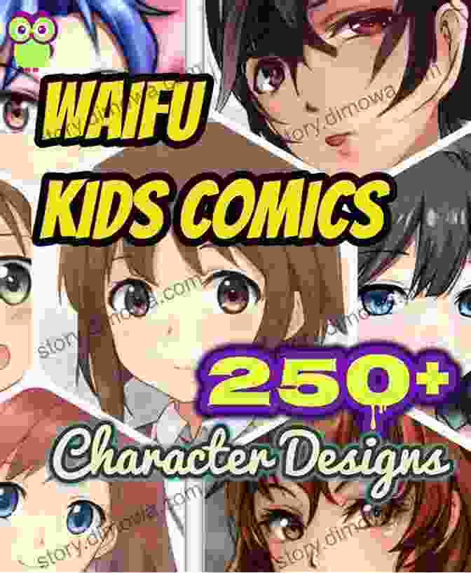 Kids Comic Waifu Character Designs Book Cover Kids Comic Waifu Character Designs : 250+ Cute Manga Faces / Digital Art For Beginners