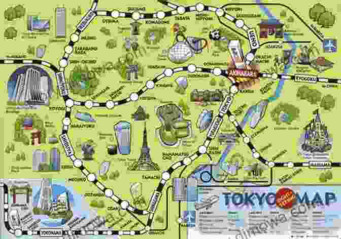 Map Of Tokyo Showing Key Landmarks Lonely Planet Best Of Tokyo 2024 (Travel Guide)